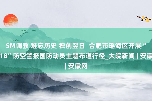 SM调教 难忘历史 独创翌日 合肥市瑶海区开展“9.18”防空警报国防动员主题布道行径_大皖新闻 | 安徽网