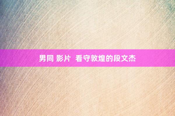 男同 影片 看守敦煌的段文杰