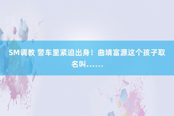 SM调教 警车里紧迫出身!曲靖富源这个孩子取名叫……