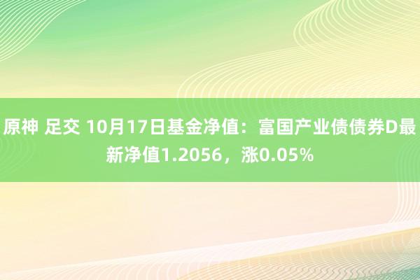 原神 足交 10月17日基金净值:富国产业债债券D最新净值1.2056,涨0.05%