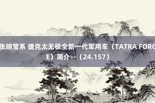 张婉莹系 捷克太无极全新一代军用车(TATRA FORCE)简介--(24.157)