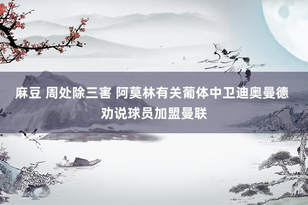 麻豆 周处除三害 阿莫林有关葡体中卫迪奥曼德 劝说球员加盟曼联