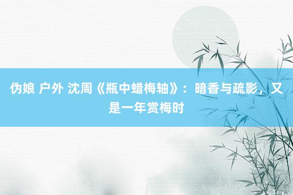伪娘 户外 沈周《瓶中蜡梅轴》:暗香与疏影,又是一年赏梅时