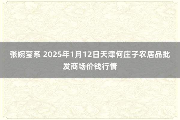 张婉莹系 2025年1月12日天津何庄子农居品批发商场价钱行情
