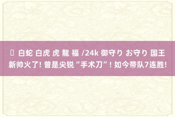 ✨白蛇 白虎 虎 龍 福 /24k 御守り お守り 国王新帅火了! 曾是尖锐“手术刀”! 如今带队7连胜!