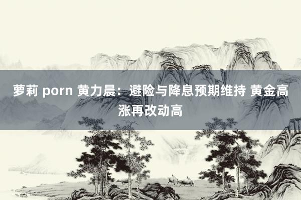 萝莉 porn 黄力晨:避险与降息预期维持 黄金高涨再改动高