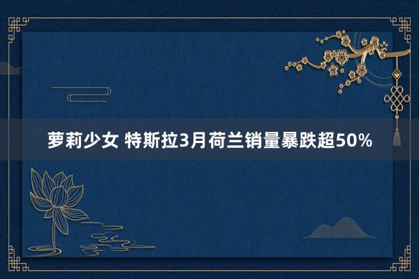 萝莉少女 特斯拉3月荷兰销量暴跌超50%