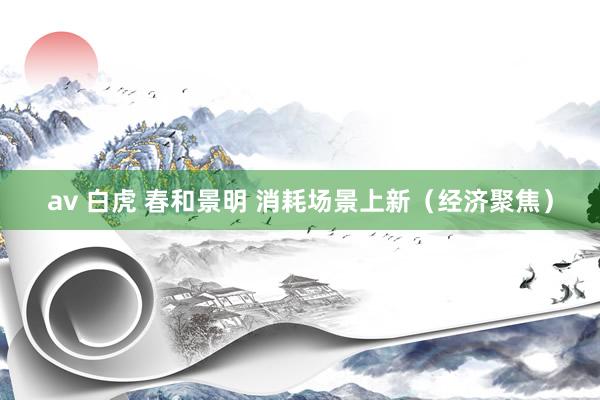 av 白虎 春和景明 消耗场景上新（经济聚焦）