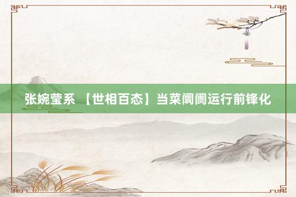 张婉莹系 【世相百态】当菜阛阓运行前锋化