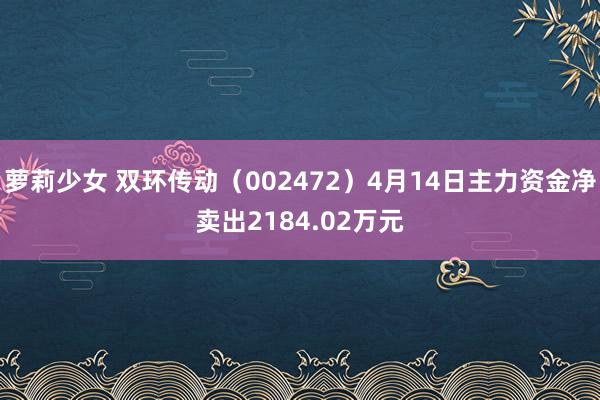 萝莉少女 双环传动（002472）4月14日主力资金净卖出2184.02万元
