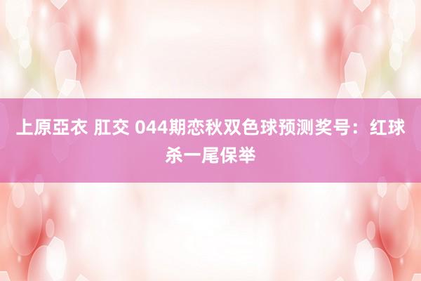 上原亞衣 肛交 044期恋秋双色球预测奖号:红球杀一尾保举