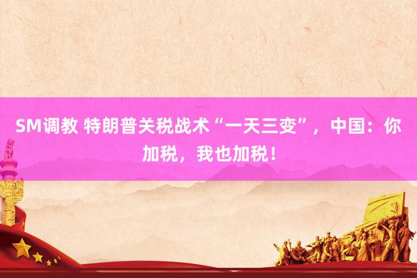 SM调教 特朗普关税战术“一天三变”，中国：你加税，我也加税！
