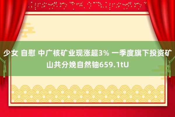 少女 自慰 中广核矿业现涨超3% 一季度旗下投资矿山共分娩自然铀659.1tU